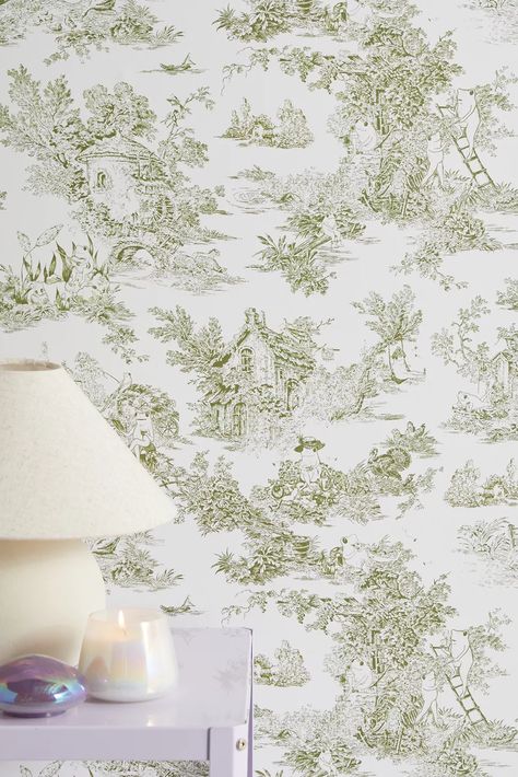 Floral Accent Wallpaper, Outdoor Mural Wallpaper, Vintage Frog Wallpaper, Cottage Nursery Wallpaper, Cottagecore Nursery Wallpaper, Cottage Core Peel And Stick Wallpaper, Beach Mural Wallpaper, Frog And Toad Nursery Theme, Adult Bedroom Wallpaper