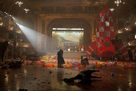 New Year’s Eve Party - filmed at Blackpool, UK - Phantom Thread Phantom Thread Stills, Movie Scenes Lighting, Cinema Scenes, Cinema Shots, Vicky Krieps, Phantom Thread, Paul Thomas Anderson, Film Shots, Thomas Anderson