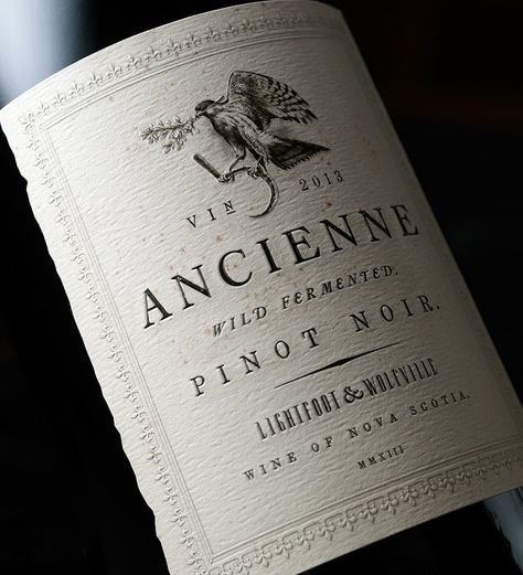 Ancienne on Packaging of the World - Creative Package Design Gallery Vintage Wine Label Design, Wine Label Vintage, Classic Wine Labels, Wine Label Inspiration, Wine Etiquette, Creative Wine Label, French Wine Labels, Vintage Wine Label, Wine Label Packaging