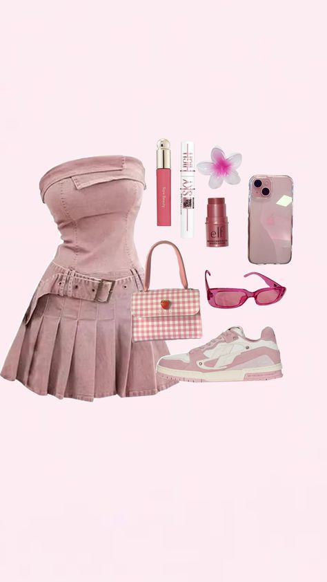 #pink #pinkaesthetic #pinkoutfit #outfit #outfitinspo #aesthetic #fit #pinterest #shuffle #follow #like Shuffles Outfits Y2k, Pinterest Shuffle, Outfit Shuffles, Collage Outfits, Aesthetic Fit, Outfit Collage, Aesthetic Collage, Pink Outfit, Pink Aesthetic