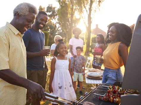 Multi generation black family barbecue, grandad grilling Cardi B Lyrics, Black Family, Happy Black, Journal Book, Landscape Garden, Family Bonding, Family Cooking, Extended Family, Black Families