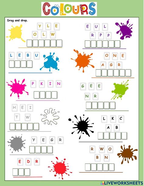 Colour Worksheet For Grade 1, English Coloring Worksheets, Colours Worksheet For Kindergarten, Colours For Kids Worksheet, Colour Worksheet For Kids, Colors Worksheets For Kids Kindergarten, Colours Worksheet For Kids, Colors Worksheets For Kids, Color Worksheets For Kindergarten