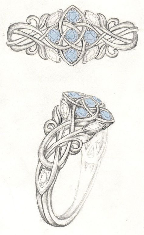 Jewel Art Drawing, Anime Rings Drawing, Anime Jewelry Drawing, Jewellery Sketches Illustration, Jewels Drawing, Ring Sketch, Reka Bentuk Grafik, Jewel Drawing, Design Your Own Ring