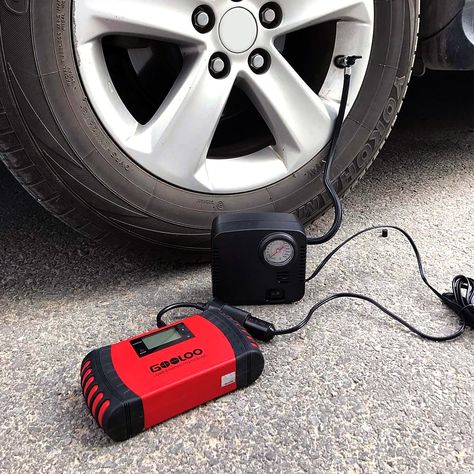 GOOLOO DC 12V Portable Air Compressor - 300 PSI Tire Inflator Pump for Car, Bicycle, Motorcycles, Balls and Others, #Ad #Air, #Compressor, #Portable, #GOOLOO Air Machine, Portable Air Compressor, Tire Inflator, Air Hose, Girl Toys, Flat Tire, Air Pressure, Low Pressure, Air Pump