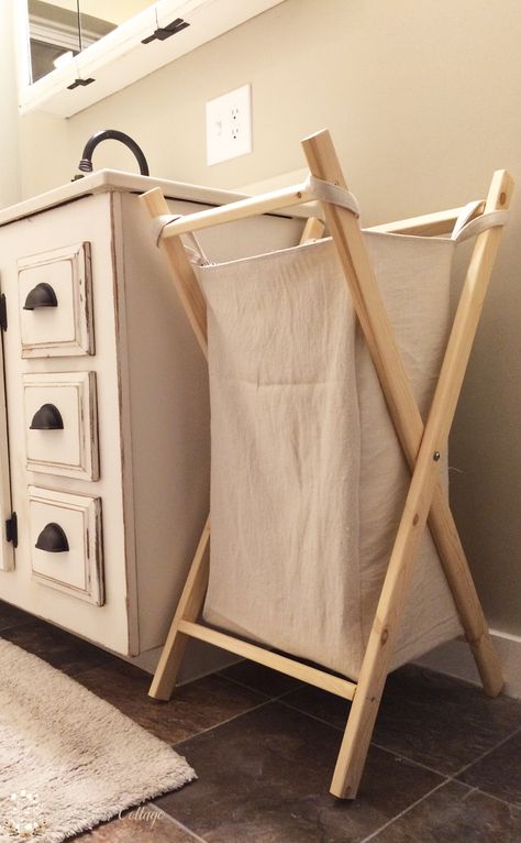 Diy Laundry Hamper, Laundry Hamper Diy, Hamper Diy, Bilik Idaman, Diy Dekor, Collapsible Laundry Basket, Desain Furnitur Modern, Hemma Diy, Dekor Diy