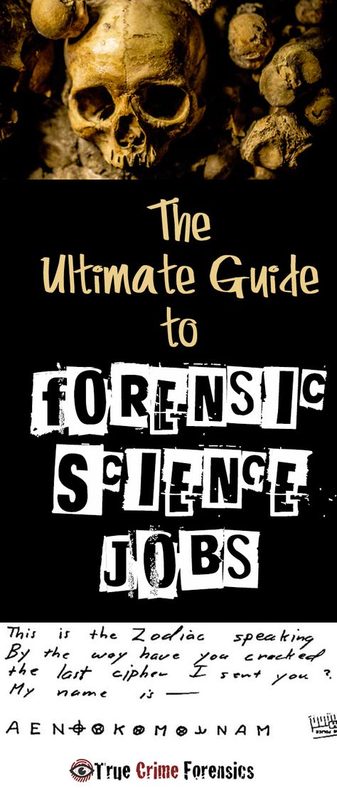 Forensic Science Jobs: The Ultimate Guide - True Crime Forensics | Podcasts, games, books, latest news Jobs In Criminology, Science Grad Cap, Forensic Biology, Science Classroom Decor, Science Careers, Biology Genetics, Psychology Jobs, Science Tattoos, Psychology Notes