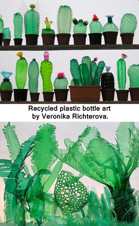 Plastik Recycling, Plastic Bottle Art, Plastic Bottle Flowers, Recycled Art Projects, Trash Art, Sustainable Art, Upcycled Art, Plastic Bottle Crafts, Plastic Art