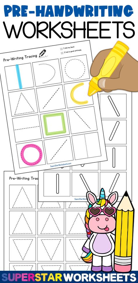 Prehandwriting Worksheets Free Printables, Free Line Tracing Printables, Fun Handwriting Practice, Pre Writing Strokes Activities, Prewriting Activities Preschool Free Printable Tracing Worksheets, Fine Motor Printables Free, Prewriting Worksheets Preschool, Free Prewriting Printables, Prewriting Strokes Activities