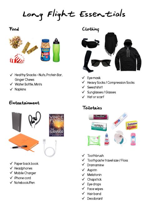Long flight essentials - click for more trips on surviving long flights! Long Flight Essentials, Surviving Long Flights, Long Flight Tips, Sleep Positions, Travel Packing Checklist, Flight Essentials, Travel Bag Essentials, Long Flight, Long Flights