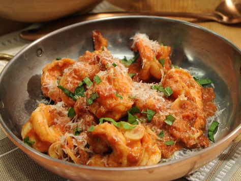 Shrimp Fra Diavolo Recipe : Geoffrey Zakarian : Food Network - FoodNetwork.com Baguette, Shrimp Fra Diavolo Recipe, Fra Diavolo Recipe, Shrimp Fra Diavolo, Fra Diavolo, Geoffrey Zakarian, San Marzano Tomatoes, Fresh Oregano, Parmigiano Reggiano