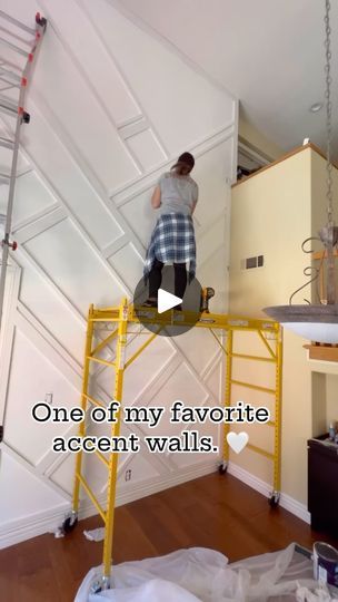 1.8K views · 161 reactions | This one is still my favorite accent wall. 🤍

There’s something about an accent wall & high ceilings that just hits different. 😍

#accentwall #buildlikeagirl #woodworker #woodworking #carpentry #lowesgoals #entrepreneur #entrepreneurship #realestate #investor #business | Amanda Green | wuki · My Girl [Wukileak] Carpentry, High Ceiling Accent Wall, Hits Different, Woodworking Carpentry, High Ceilings, High Ceiling, Living Room Interior, Accent Wall, My Girl