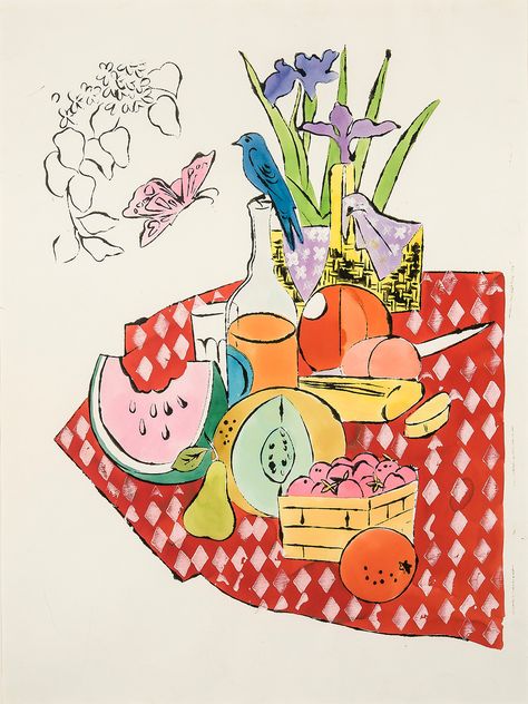 Andy Warhol Drawings, Andy Warhol Flowers, Andy Warhol Museum, Andy Warhol Pop Art, Andy Warhol Art, Warhol Art, The Picnic, October 5, Arte Inspo