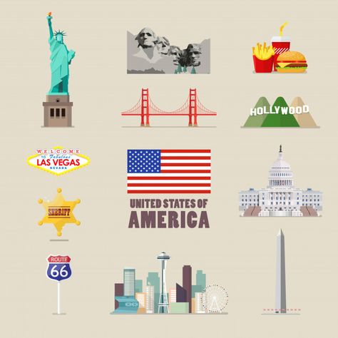 American Culture United States, United States Aesthetic, International Party Theme, Usa Culture, American Aesthetic, Dream Illustration, International Party, America City, American Holidays