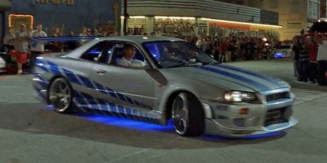 'Fast and the Furious': Coolest cars in the movies - Insider Doms Charger, Yenko Camaro, Coolest Cars, Tokyo Drift Cars, Race Car Driving, Skyline Gtr R34, Fast And The Furious, R34 Gtr, Furious Movie