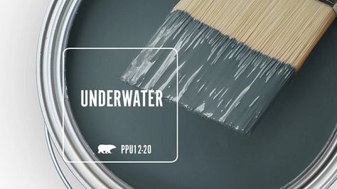 PPU12-20 UNDERWATER | Behr Paint Colors Water, Paint Colours, Behr Paint Colors, Behr Paint, Under Water, Craft Room, Paint Colors, Paint, Wall