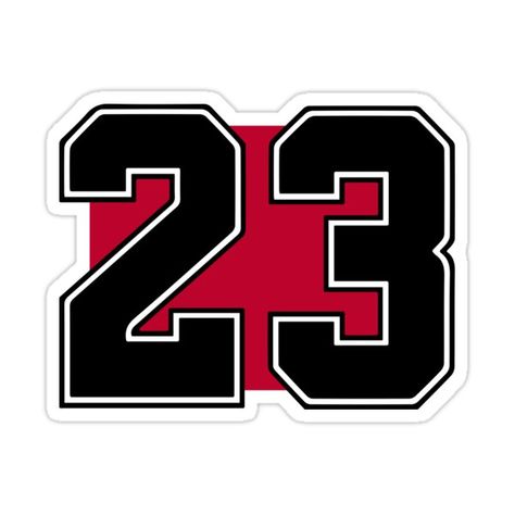 Decorate laptops, Hydro Flasks, cars and more with removable kiss-cut, vinyl decal stickers. Glossy, matte, and transparent options in various sizes. Super durable and water-resistant. The emblematic number 23 of the NBA basketball icon, Michael Jordan 23 Jordan Nail Design, Promo 23 Logo Para Instagram, 23 Logo Design, Promo 23 Logo, 23 Number Design, 23 Tattoo Number Ideas, Jordan Numbers, Jordan Stickers, Michael Jordan Birthday
