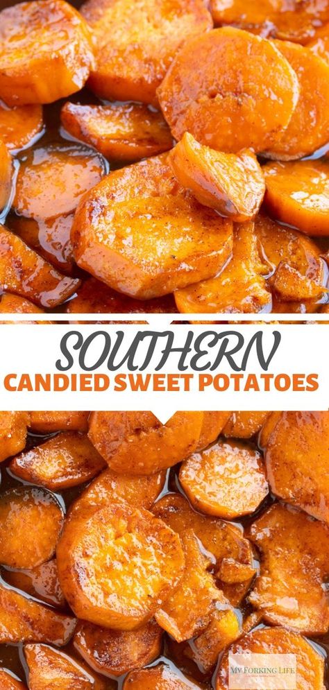 Southern Potatoes, Southern Candied Sweet Potatoes, Candied Sweet Potato Recipes, Potatoes Thanksgiving, Sweet Potato Thanksgiving, Sweet Potato Recipes Baked, Yams Recipe, Candied Sweet Potatoes, Thanksgiving Cooking