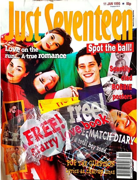 Vintage Just Seventeen Magazine January 1995 - PDF Digital Download File - Robbie Williams, Johnny Galecki, Dean Cain, Eric Cantona by good4megold4you on Etsy Arnold Schwarzenegger, Just Seventeen Magazine, Just Seventeen, Dean Cain, Johnny Galecki, Eric Cantona, Seventeen Magazine, Robbie Williams, True Romance