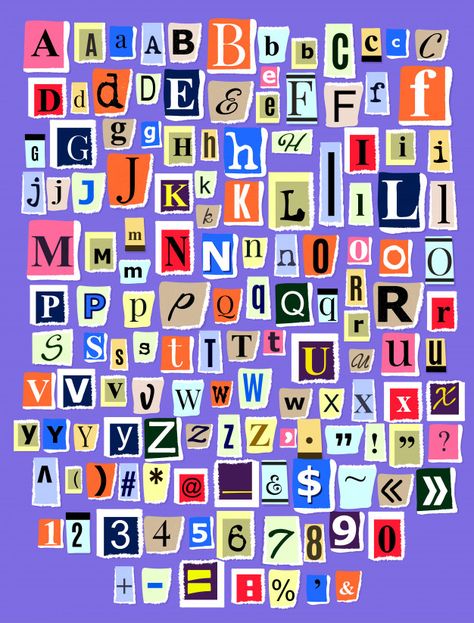 Alphabet collage abc alphabetical font l... | Premium Vector #Freepik #vector #paper Newspaper Letters, Alfabet Font, Letter Collage, Magazine Fonts, Photowall Ideas, Design Alphabet, Výtvarné Reference, Alfabet Letters, Magazine Collage