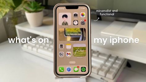 minimalist and functional phone set up | what's on my iPhone 13 (2023) What’s On My Phone, What’s On My Iphone, My Iphone Wallpaper, Student Notion, What's On My Iphone, Whats On My Iphone, Notion Planner, My Iphone, Royalty Free Music