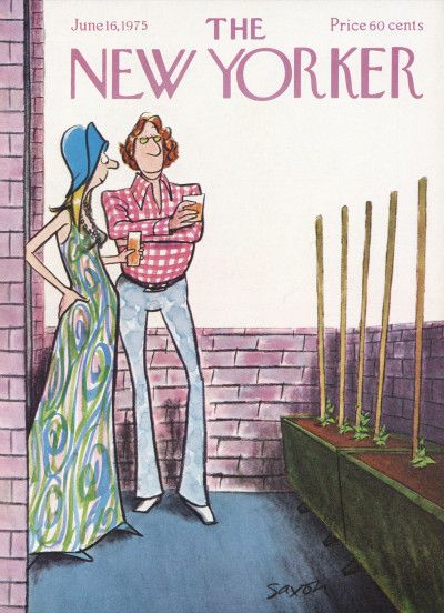 Charles Saxon : Cover art for The New Yorker 2626 - 16 June 1975 Vintage New Yorker, New Yorker Cover, New Yorker Magazine, Vintage Photo Booths, Naive Illustration, New Yorker Covers, New Yorker Cartoons, City Garden, Conde Nast