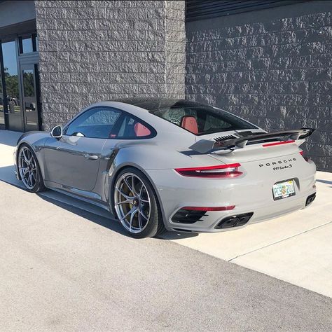 A1 Garage | Ryan M. on Instagram: “Nardo Gray Turbo S🤤 Love the color or would you choose different??🤔 📲 Follow @a1_garage for more! 📸 Thank you @mmaraj! 🤝 A1 Partners:…” Wallpaper Porsche, Porsche Gt3 Rs, Panamera Turbo S, Nardo Grey, Porsche Panamera Turbo, Grey Car, New Sports Cars, Porsche Gt3, Turbo S