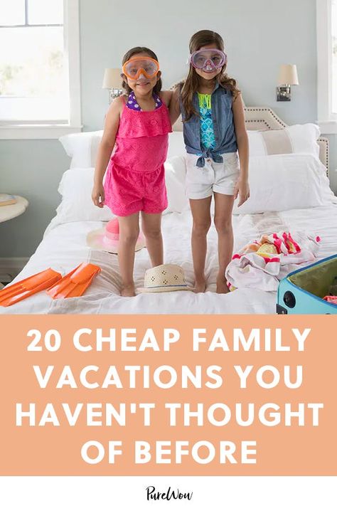 20 Cheap Family Vacations You Haven’t Thought of Before #purewow #vacation #road trips #domestic #international #budgeting #travel #family Cheap Vacation Destinations, Cheap Family Vacations, Family Travel Goals, Treehouse Cabins, Family Summer Vacation, Affordable Vacations, Cheap Vacation, Couples Retreats, Best Family Vacations