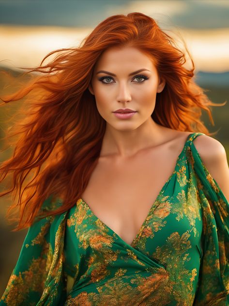 Gorgeous Red Hair Redheads, Older Woman Red Hair, Red Heads With Green Eyes, Red Head With Green Eyes, Red Hair With Green Eyes, Copper Hair Green Eyes, Natural Red Heads, Irish Red Hair, Beautiful Irish Women