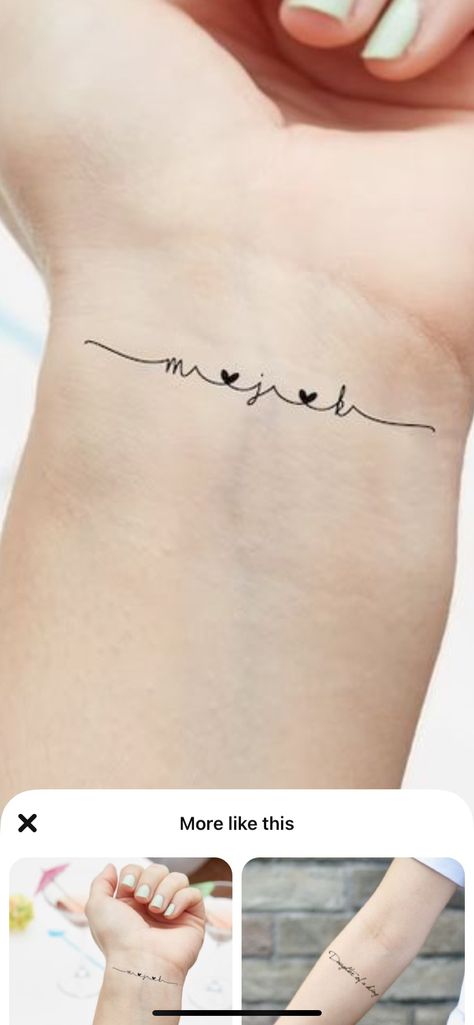 Cute Mom Tattoos Small, Delicate Family Tattoos For Women, Four Daughters Tattoo, Small Tattoo Ideas Family, Tattoos For Late Grandma, Childs Name Tattoo Ideas For Women Simple, Mother Of 3 Tattoo Ideas Small, Delicate Family Tattoo, Tatoo Ideas Of Your Kids