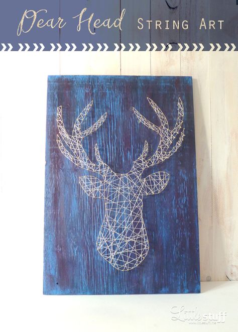 Deer Head String Art Get a twine grab bag for a great deal at www.craftysteals.com. Natal, Deer String Art, Gifts For Dad Christmas, Diy Christmas Room, Diy Christmas Gifts For Kids, Christmas Presents For Dad, Nail String, String Art Templates, Diy Christmas Presents