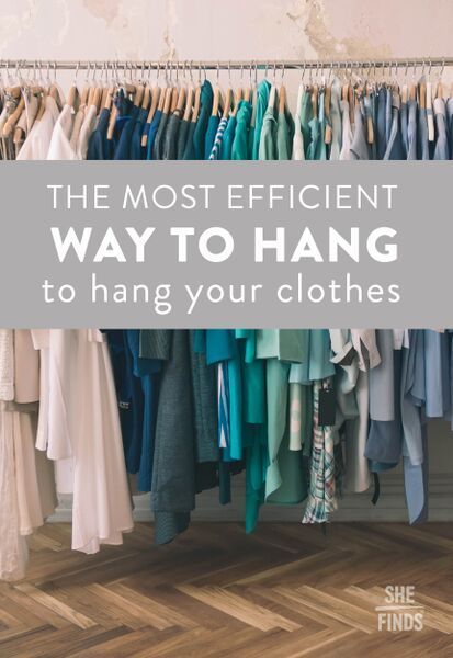 Organisation, Closet Hanging Clothes Organization, Closet Mirror Ideas Decor, Shallow Closet Shelves, Double Closet Organization Ideas, Organizing Hanging Clothes, Wardrobe Hanging Ideas, Organize Hanging Clothes In Closet, Best Way To Organize Clothes In Closet