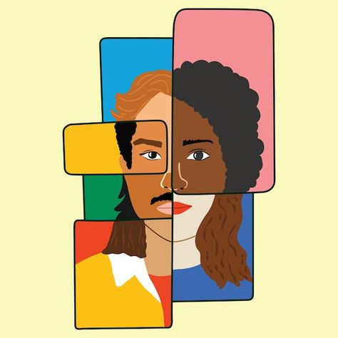 Multi-ethnic beauty face illustration. d... | Premium Vector #Freepik #vector #diverse-women #woman-group #women-together #empowerment Lichtenstein Pop Art, Pop Art Women, Face Illustration, Women Poster, Beauty Face Women, Woman Illustration, Beauty Logo, Woman Drawing, Layout Inspiration