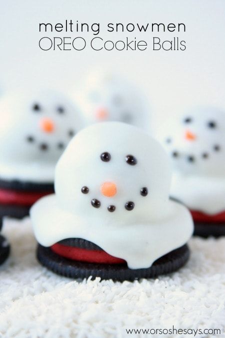 Natal, Cake Pops, Snowmen Cookies, Melting Snowmen Cookies, Oreo Cookie Balls, Cake Oreo, Cupcake Diaries, Melting Snowman, Snowman Cookie