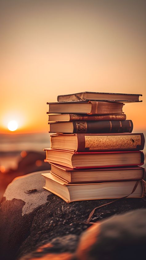 Aesthetic Pictures Of Books, Get Paid To Write, Paid To Write, American States, Stacked Books, Be Extraordinary, Sunset On The Beach, Desktop Background Pictures, Nostalgic Images