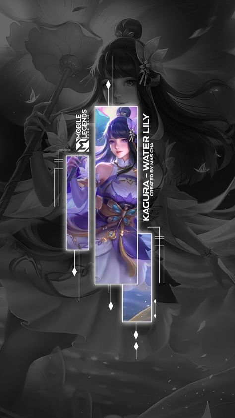 Kagura Mlbb Wallpaper, Kagura Water Lily, Kagura Mobile Legends, Wallpaper Mobile Legend, Gfx Inspiration, Kagura Mlbb, Mobile Legends Wallpaper, Mlbb Edit, Happy Sunday Images