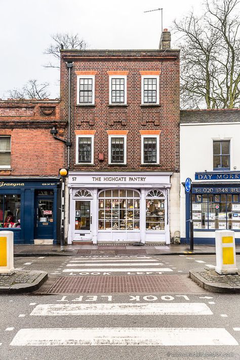 Highgate Cafe in London London Buildings Architecture, Highgate London, Cafe Apartment, English Street, London Walks, London Shops, London Apartments, London Homes, Uxbridge London