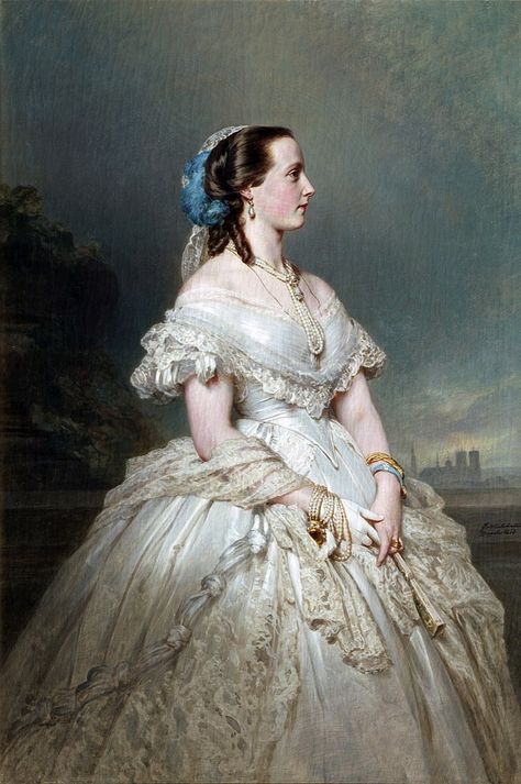 Brandenburg, Franz Winterhalter, Franz Xavier Winterhalter, Franz Xaver Winterhalter, Istoria Modei, Victorian Era Dresses, Victorian Paintings, Dress Painting, Historical Painting