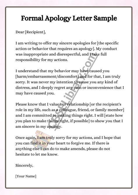 Apology Letter | Format, Samples, and How To Write an Apology Letter? - CBSE Library Sorry Letter To Teacher, Apology Letter To My Sister, Deep Apology Letter, Apology Letter To Teacher From Student, Types Of Letters Writing, How To Write An Apology, How To Write An Apology Letter, Apologies Letter, Apology Letter To Parents