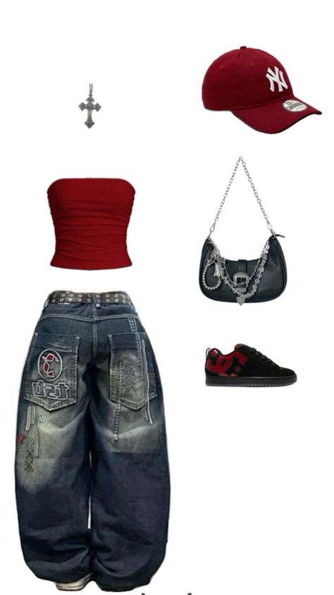 #y2k #y2kaesthetic #fyp #fypシ #outfits 00s Mode, Populaire Outfits, Outfit Inspo Casual, Trendy Outfits For Teens, Kleidung Diy, Ținută Casual, 2000s Fashion Outfits, Mein Style, Swaggy Outfits