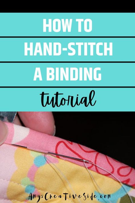 Binding On A Quilt, Hand Quilting Technique, Machine Binding A Quilt, Quilt Binding Tutorial, Stitch Binding, Easy Quilting, Sewing Binding, Invisible Stitch, Binding Tutorial