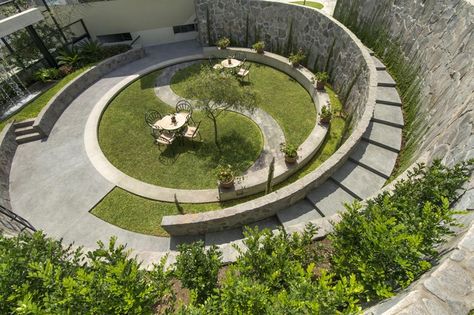 Public Garden, Plaza Design, Urban Landscape Design, Eco Architecture, Sunken Garden, Desain Lanskap, Landscape Architecture Design, Garden Architecture, Contemporary Garden