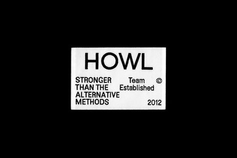 HOWL by Actual Source — The Brand Identity Personal Identity, Military Graphics, Actual Source, Ben Smith, Apparel Design Inspiration, Zine Design, Cv Design, Poster Layout, Stationery Branding