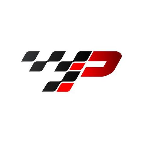 Letter P with racing flag logo Racing Flag Design, Racing Logo Design Ideas, Pitstop Logo, Racing Logo Design, Race Logos, F1 Logo, Logo Racing, Garage Logo, Car Brands Logos