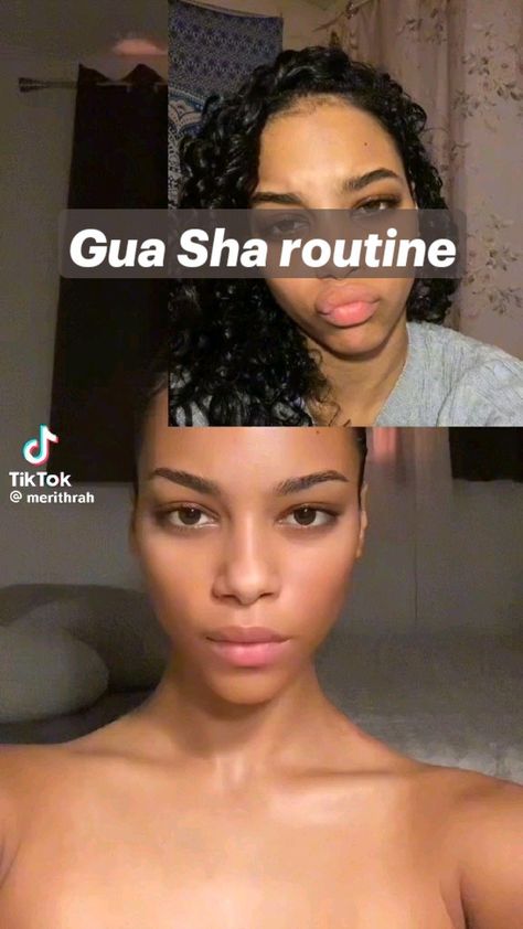 Ways To Use Gua Sha, How To Sculpt Your Face With Gua Sha, Face Lift Exercises Gua Sha, Slim Face Routine, Guasha Slim Face, Face Massage Routine, Guasha For Smile Lines, His Sha Routine, How I Slimmed My Face