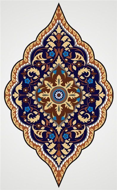 Versace Pattern, Images Noêl Vintages, Islamic Motifs, Mughal Art Paintings, Motifs Textiles, Botanical Flower Art, Baroque Ornament, Textile Prints Design, Motif Vintage
