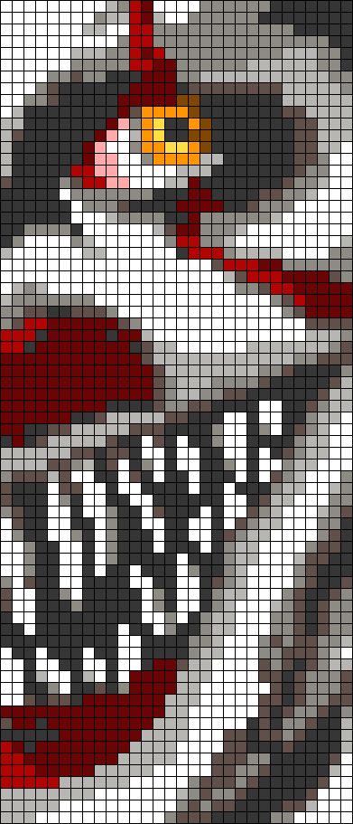 Alpha pattern #82920 | BraceletBook The Joker Pixel Art, Pennywise Alpha Pattern, Red And Black Pixel Art, Horror Movie Alpha Patterns, Scary Pixel Art Grid, Creepy Pixel Art Grid, Clown Pixel Art Grid, Pixel Horror Art, Graph Paper Pixel Art