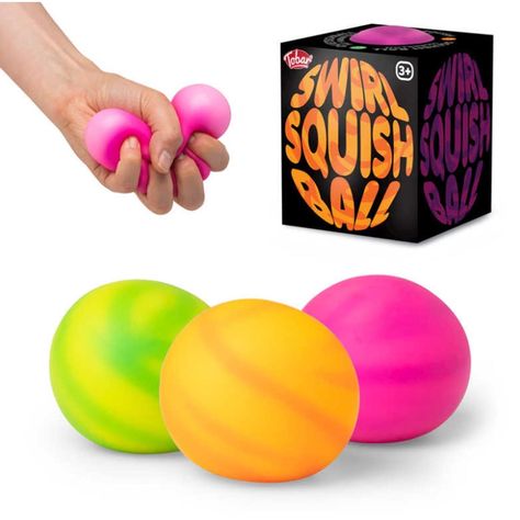 Tobar Swirl Squish Ball Fidget Toy New Swirl Squish Ball Swirl Squish Ball is a stress relieving fidget toy that can be stretched or squeezed Age 3+ Very squidgy, stretchy stress ball available in swirled neon shades and one sent at random Delivery: You can expect to receive your goods: UK deliveries normally take between 3-5 working days European deliveries normally take between 7-14 days Worldwide deliveries normally take between 14-21 days If an item does not arrive after these times please d Easter Eggs, Toys, Neon, Fidget Toy, Swirl Design, Fidget Toys, Age 3, Swirl