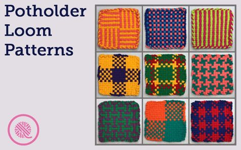 free pattern Archives - Page 2 of 7 - GoodKnit Kisses Upcycling, Weave Loom Patterns, Weaving Pot Holders Loom Patterns, Weaving Pot Holders, Loom Knit Pot Holders, Loop Loom Projects, Pot Holders Loom Patterns, Pro Loom Potholders, Loom Weave Patterns