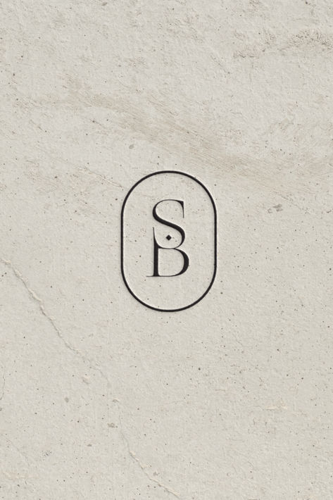 Elegant and minimal S and B monogram logo. Sunday Logo Design, Typography Logo Elegant, Sb Logo Design Graphics, Sp Initials Logo, Vintage Logo Aesthetic, V V Logo Design, B Monogram Logo Design, Chic Logo Design Ideas, Sl Monogram Logo