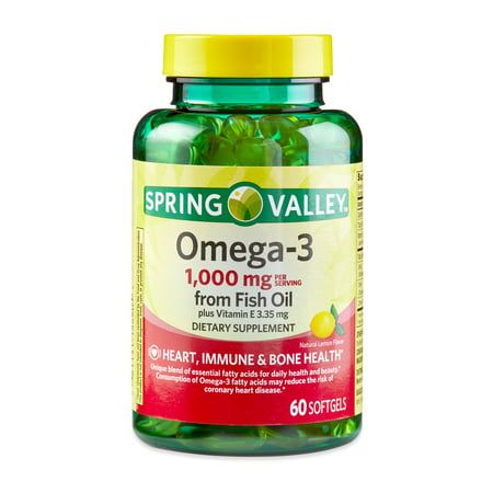 Spring Valley Fish Oil Softgels are dietary supplements that promote heart, immune, and bone health*. The consumption of Omega-3 fatty acids may reduce the risk of coronary heart disease. This unique blend of essential fatty acids for daily health and beauty contains 600 milligrams of EPA, 400 milligrams of DHA, and 5IU of vitamin E in every serving. They have a natural lemon flavor and contain no gluten, dairy, sweeteners, artificial colors, or artificial flavors. The suggested adult dosage is Sugar Free Lifestyle, Reduce Sugar Cravings, Body Firming Cream, Body Firming, Sugar Intake, Healthy Blood Sugar Levels, Spring Valley, Firming Cream, Sugar Cravings